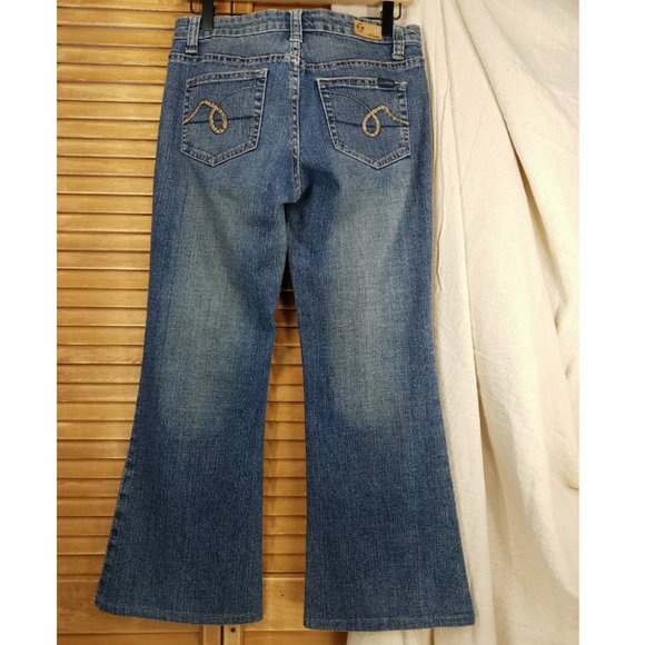 Refuge Jeans with Rhinestone Embellishment Pockets Style: BL-2230CR - Picture 1 of 10